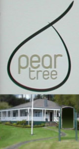 Pear tree Restaurant sign